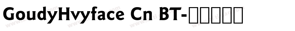 GoudyHvyface Cn BT字体转换